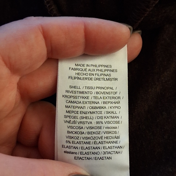 Lauren Ralph Lauren Tie Waist Stretch Knit Sweater Dress Sz 6 Cocoa Brown - Picture 5 of 9